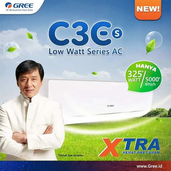 AC Gree C3ES Low Watt Series Solusi Hemat Energi dan Ramah Lingkungan